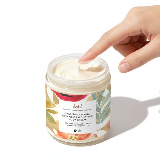 Exfoliating Cream with Glycolic Acid ৹ Featuring Resveratrol, Collagen, Peptides & Niacinamide