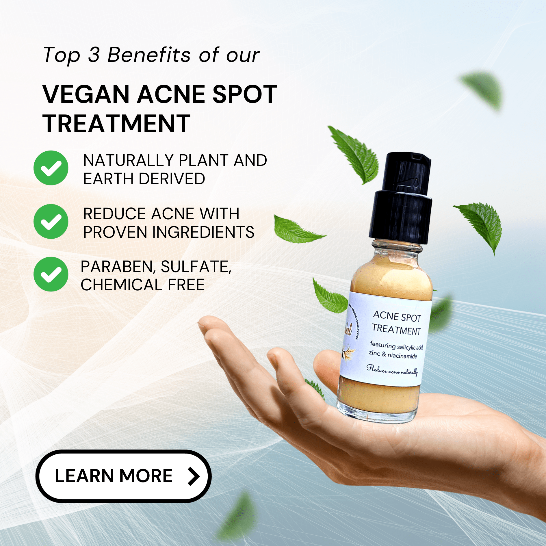 Vegan Acne Spot Treatment: A Natural Remedy for Clear Skin - Claribelskincare.com