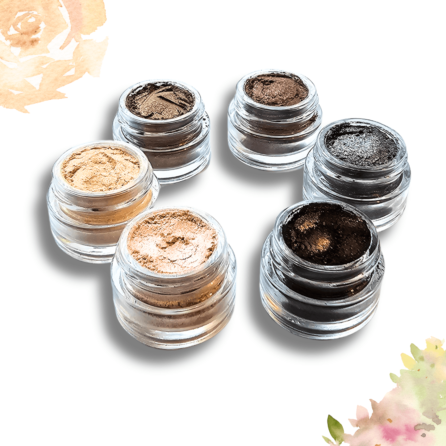 Flower + Mineral Highly Pigmented Eyeshadow and Highlighter with Active Ingredients ৹ Halo 
