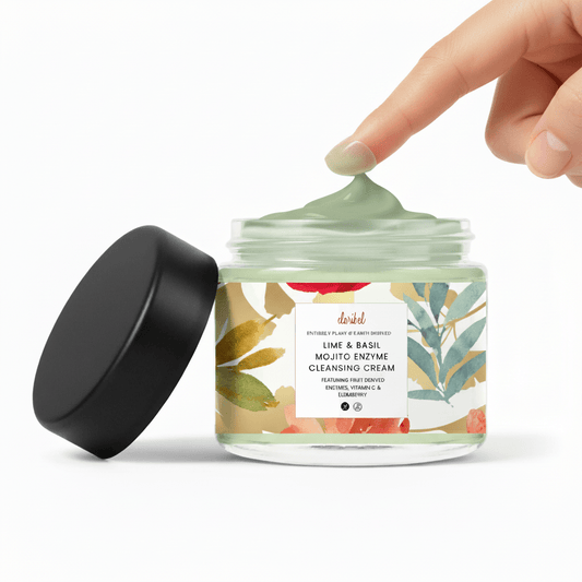 Lime & Basil Mojito Enzyme Cleansing Cream ৹ Featuring Mango Seed Butter, Bilberry & Vitamin E