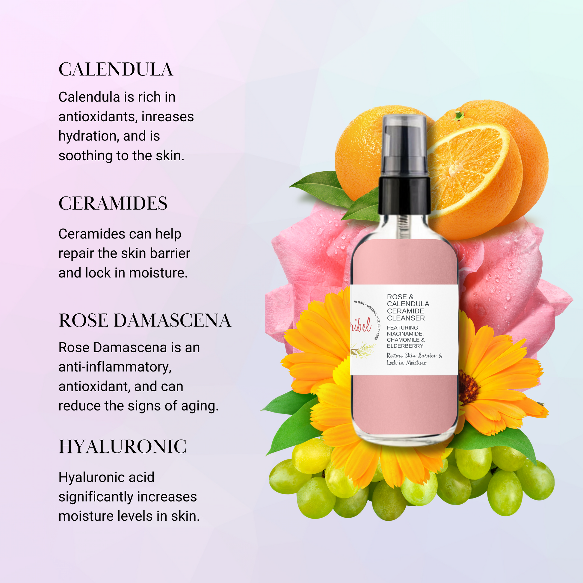 Rose & Calendula Ceramide Cleanser 